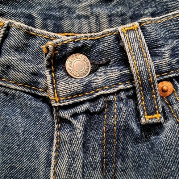 Levi's 505 Regular Fit Blue Jeans 34W x 32L - Picture 5 of 9